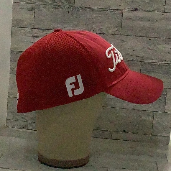 Titleist golf red fitted baseball hat size large/x large - Picture 4 of 5